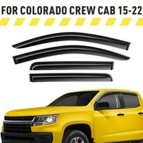 AEROGUYS Extra Durable Window Deflectors Tape-On Window Visors Rain Guards Fit for Chevrolet (Chevy) Colorado 2015-2022 Crew Cab, Wind Vent for Shades, Exterior Car Accessories - 4 pcs. AG0886
