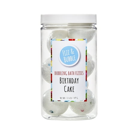 Fizz & Bubble Birthday Cake Bubbling Bath Bomb Fizzies