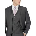 thumbnail image 3 of Adam Baker Men's Classic Fit 3-Piece Jacket, Vets, Trousers Vested Suit Set - Many Sizes & Colors Available, 3 of 4