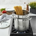 thumbnail image 2 of Denmark Tools for Cooks 3 Piece Stainless Steel Multi Cooker Stock Pot with Glass Lid, 6 Quart, 2 of 8