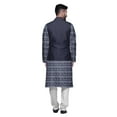 thumbnail image 3 of Atasi Indian Kurta Pyjama Jacket Set For Men Printed Classic Casual Clothing, 3 of 5
