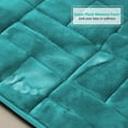 thumbnail image 6 of Clara Clark  Ultra Soft Non Slip and Absorbent Bath Rug - Tiled Velvet Memory Foam Bath Mat Teal Small, 6 of 6