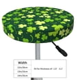 thumbnail image 4 of Easygdp Happy St. Patrick'S Day Easy To Install Bar Chair Cover&Cound Chair Cover&Elastic Stool Cover, Washable&Bottom With Elastic Edge - 14 Inch, 4 of 7