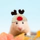 thumbnail image 4 of Gorro de hámster, gorro de animal de punto, adorable gorro para mascotas pequeñas, correa ajustable, diseño de ranitas, conejitos, arcoíris y zanahorias, portátil y plegable, de lana suave,, 4 of 9