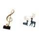 thumbnail image 5 of Figura decorativa de resina con forma de nota musical y reno, ideal para mesa, centro de mesa, escritorio, chimenea, sala de estar, oficina o como dec, 5 of 8