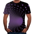 thumbnail image 2 of TSADFHJI Chemises pour Hommes Automne Printemps Imprimé Manches Courtes Col Rond T-Shirt Floral Tendance Mode TG Noir, 2 of 3