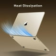 thumbnail image 7 of MOSISO Compatible with MacBook Air 13 inch Case 2025 2024 2023 2022 M4 A3240 M3 A3113 M2 A2681, Ultra-Thin Natural Original Hard Shell&Matching Color Keyboard Cover&Screen Film&Pouch, Midnight Clear, 7 of 7