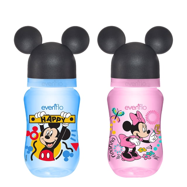 Biberón Cuello Ancho Flujo Medio Disney & Friends Evenflo 9oz / 270ml