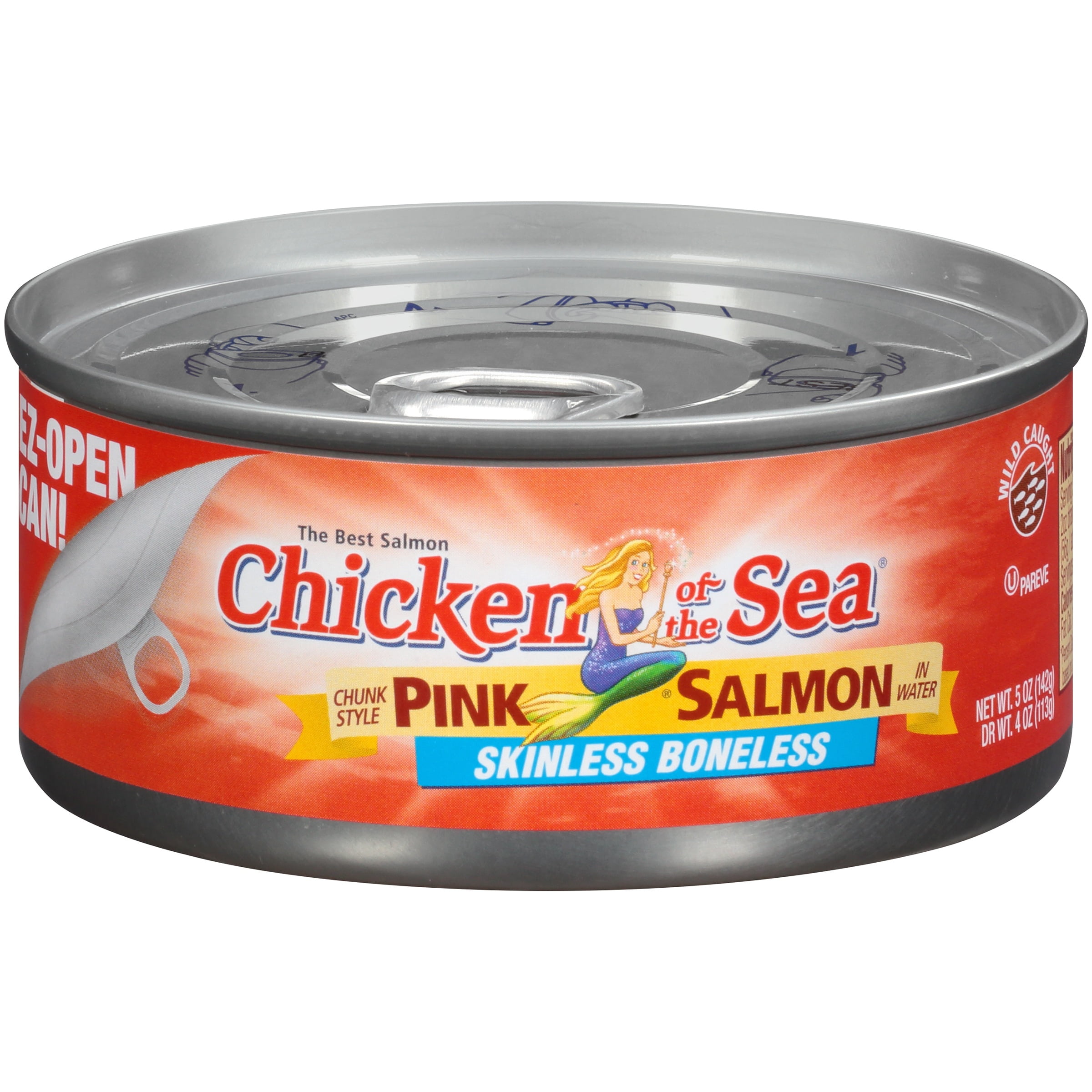 Chicken of the Sea Pink Salmon Skinless Boneless Chunk Style in Water, 5.0 OZ by Chicken of The Sea International