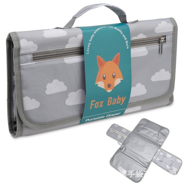 Cambiador de pañales plegable para exteriores para bebés, almohadilla de pañales portátil para viajes para bebés, bolsa para bebés recién nacidos