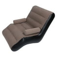 thumbnail image 1 of Inflatable Sofa, Lounge Chair Ergonomic S Shape, Soft Flocking Surface, Lightweight Portable Blow Up Couch for Travel, Home Rest, 1 of 7