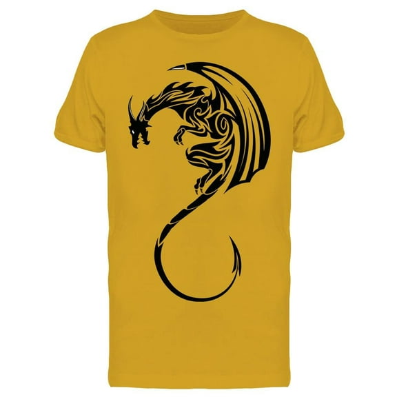 Black Winged Dragon T-Shirt Men -Image by Shutterstock, Male XX-Large
