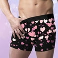 thumbnail image 2 of Wyobmus Valentines Day Mens Underwear Novelty Boxer Briefs Ultra-Thin Underwear Breathable Seamless Comfortable Shorts,Size S-2XL F-Multicolor, 2 of 8
