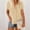 Khaki, variant on ZKCCNUK Women Solid V-Neck Lace Crochet Eyelet Short Sleeve Casual Shirts Blouses Tops Summer Plus Size Tops 2026