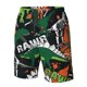 thumbnail image 4 of Balery Dinosaur Skeleton Traje de Baño Estilo Hawaiano para Hombre, Shorts de Secado Rápido con Bolsillos-Large, 4 of 6