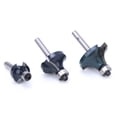 thumbnail image 4 of "Premium 3-Piece 1/4" Shank Roundover Router Bits with Bearings - Woodworking Chamfer & Edge Profiling Set for MDF, Plywood & Solid Wood", 4 of 6