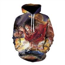 One Piece Anime 3D Printed Zipper Cardigan Hoodie Jacket