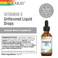 thumbnail image 2 of Solaray Vitamin E Drops 400IU | Unflavored w/ Mixed Tocopherols | Healthy Heart, Antioxidant Activity & Skin Support | Vegan | 2 fl oz, 2 of 6