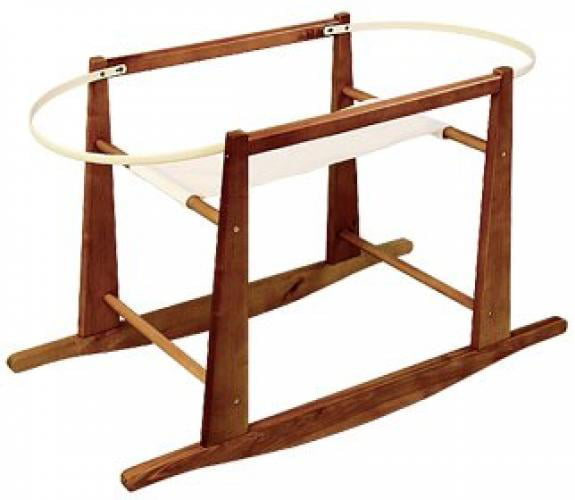 Jolly Jumper Rocking Moses Basket Stand, Expresso