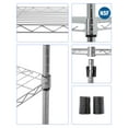 thumbnail image 5 of BestOffice Adjustable Garage 5-Tiers 14" x 30" x 60" Shelf Unit, Chrome, 5 of 7