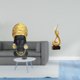 thumbnail image 2 of Estatua de mujer africana,Estante de oficina con estatua de mujer africana,Adorno de figura de resina delicado para el hogar,Escultura abstracta de fuego,Estatua de arte abstracto para, 2 of 8