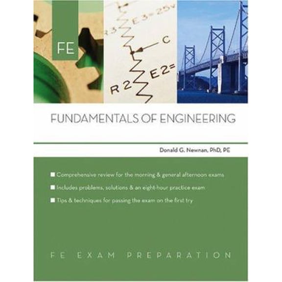 Pre-Owned Fundamentals of Engineering: FE Exam Preparation (Paperback) 0793195586 9780793195589