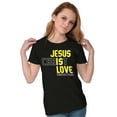 thumbnail image 4 of Jesus Christ Love Christian Faith Womens Slim Fit Graphic Tee Brisco Brands S, 4 of 5