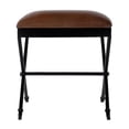 thumbnail image 3 of Butler Specialty Company Livingston 20 in. W Leather Accent Stool in Brown, 3 of 5