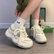 thumbnail image 4 of Zapatos blancos de mujer con falda, zapatillas de plataforma elegantes de otoño, zapatos casuales deportivos para mujer que combinan con todo para estudiantes, 4 of 5