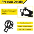 thumbnail image 3 of 14 Pcs Collier de Serrage à Ressort Type Action Carburant/silicone pour Tuyau d'Aspirateur, Collier de Serrage Basse Pression 12mm pour Tuyau d'Huile Automobile, Noir, 3 of 6