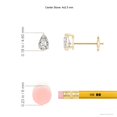 thumbnail image 2 of ANGARA Natural Diamond Solitaire Stud Earrings in 14K Yellow Gold for Women (Size-4x2.5mm| Color-I-J| Clarity-I1-I2) | April Birthstone, Anniversary, Jewelry Gift for Women | Natural Diamond Earrings, 2 of 8