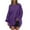Purple, variant on ShomPort Women's Oversized Long Sweatshirts Casual Long Sleeve Pullover Shirts Round Neck Tunic Tops