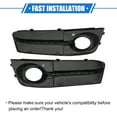 thumbnail image 7 of Unique Bargains 1 Pair Front Bumper Grille Fog Light for Audi A4 B8 STANDARD 2009-2011 Plastic, Black Front with LED, 7 of 7