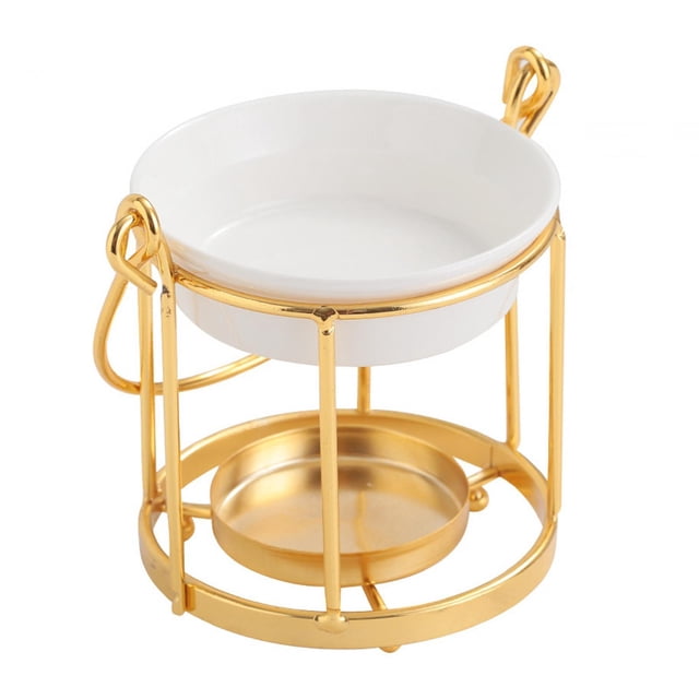 Tea Light Holder Oil Diffuser Burner Fragrance Furnace Essential Melt Warmer Gold