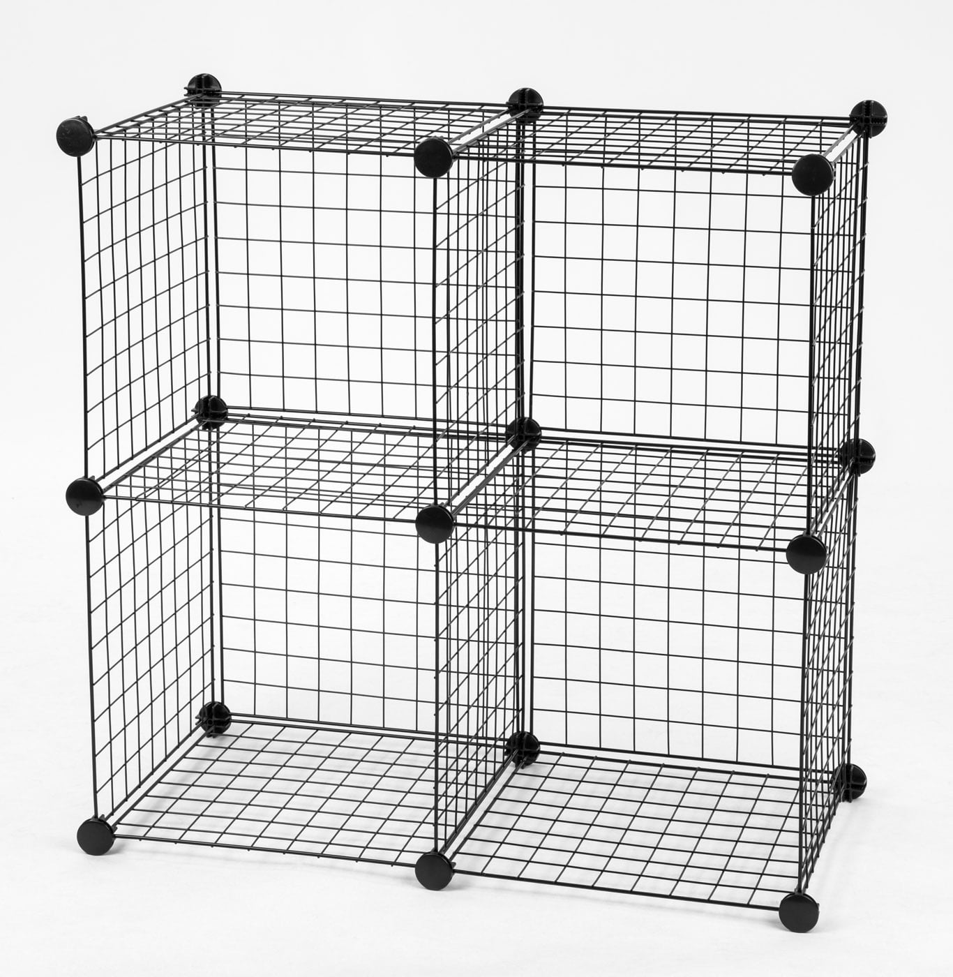 IRIS Wire Storage Cubes in a Bag, Black