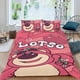 thumbnail image 2 of Oso Lotso Conjunto de sábanas temático, trío de piezas, cómodo y amigable con la piel, diseño único, regalo de decoración para el hogar para familiares, amigos y fans,140cm *210cm, 2 of 6
