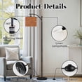 thumbnail image 6 of Arc Floor Lamp with Adjustable Lampshade Brick Wall Rustic Orange Red Tones Standing Lamp 3 Color Temperatures Dimmable Tall Pole Lamp with Foot Switch for Bedroom, 6 of 8
