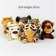 thumbnail image 3 of Paquete de 6 mini juguetes de peluche de animales de la jungla de 48 pulgadas, animales del bosque de peluche, lindo elefante, león, jirafa, tigre, regalo de peluche, 6 piezas, 3 of 8