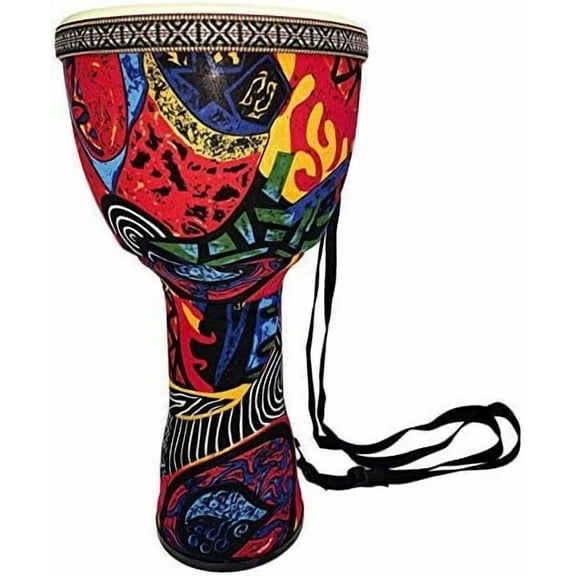 BND Drums Mini Djembe Drum Djembe jembe is a Rope-Tuned Covered Goblet Drum Played with Bare Hands Originally from West Africa Blue, 6x14