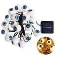 thumbnail image 2 of Halloween Decor Halloween Decorative String Light Solar Eyeball IP65 Waterproof Party Decoration, 2 of 7