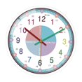 thumbnail image 2 of Reloj de Pared Colorido para Niños Pulgada Silencioso, Sin Tictac, de , Funciona con , Reloj de Pared, de Leer, Números rosado Baoblaze reloj de pared del dormitorio de los niños, 2 of 6