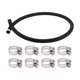 thumbnail image 1 of Kit de línea de combustible Unique Bargains de 3/8" 3.05 pies manguera de vacío manguera de combustible automotriz con 8 abrazaderas 1 juego, 1 of 1
