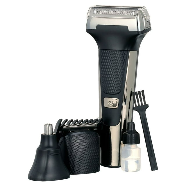 EIGTHTAIL Rasoir Électrique 3 en 1 pour Hommes Étanche Rasoir à Grille Humide/sec Tondeuse Barbe Nez Visage kit de Toilettage Sans Fil Rechargeable pour Idées de Rasage Cadeau pour Papa Mari
