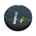 thumbnail image 3 of Housse de Pneu de Rechange Mignonne Dessin Animé Rick et Morty Protecteurs de Roues pour Remorque Rv Suv Camion Véhicule Récréatif Diamètre du Pneu 17 Pouces, 3 of 7