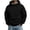 Black, variant on Men's Pullover Hoodie Cowl Neck Fleece Raglan Sleeve Zip Pocket Layered Sleeves Streetwear Sweatshirt for Men Black Size L