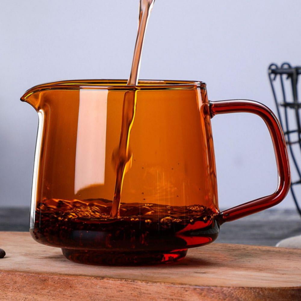 19oz Glass Pitcher,Water Pitcher with Handle,Easy Clean Juice Jug for Fridge,Beverage Carafe for