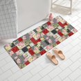thumbnail image 2 of Pioneer Flower Floral Print Pattern Bathroom Rugs Mat, Non Slip Microfiber Bathroom Rug with Rubber Backing, Soft Mats for Bathroom Floor Tub Shower, 24"x60", 2 of 5