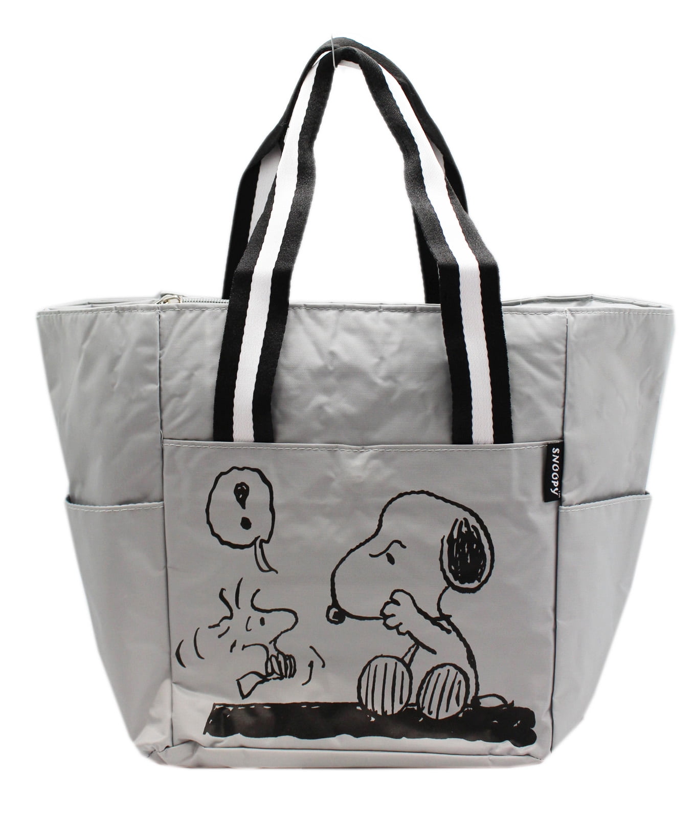 Snoopy Mad at Woodstock Light Gray Medium Size Tote Bag - Walmart.com