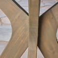 thumbnail image 3 of Noble House Stamford 27.5" Round Wooden Patio Dining Table in Gray, 3 of 7