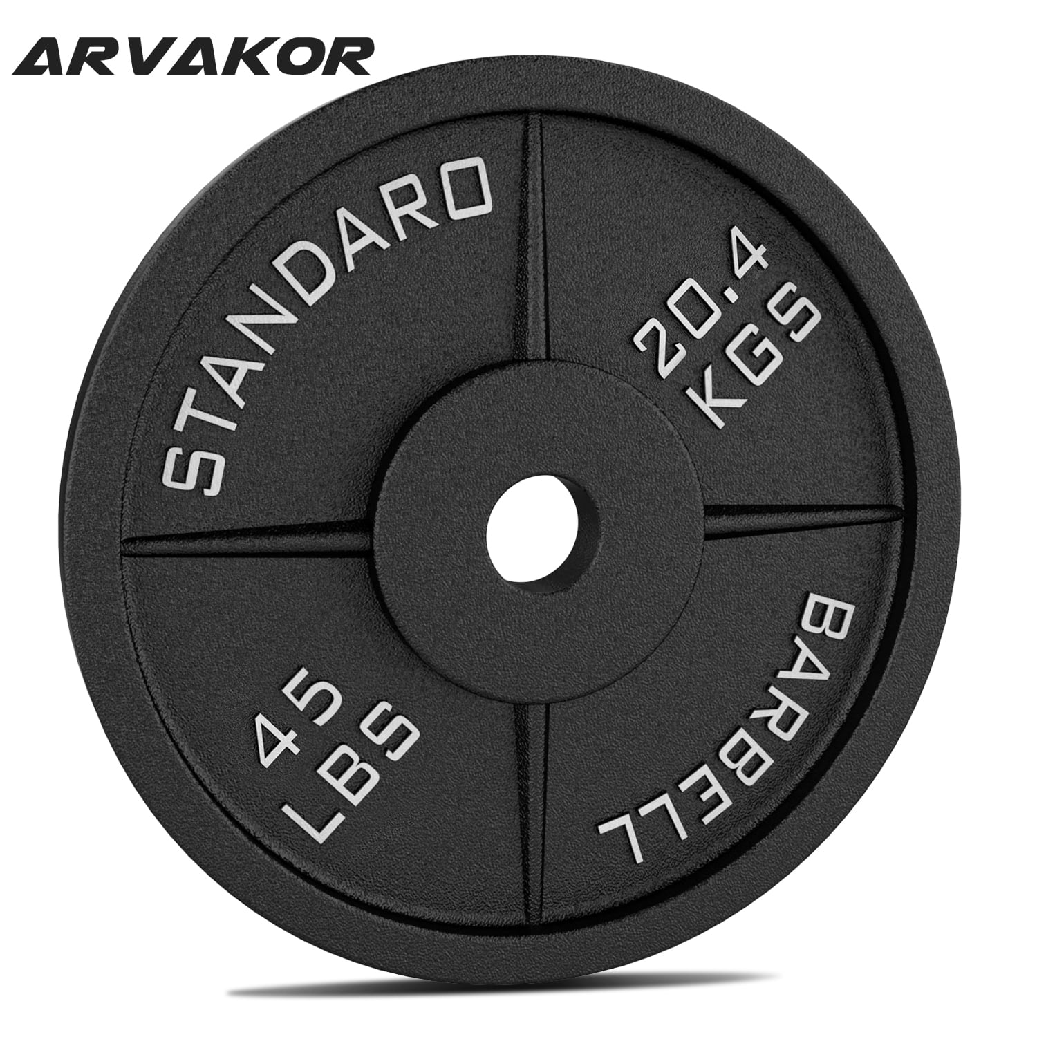 ARVAKOR Classic Cast Iron Weight Plates for Strength Training, 2Inch
